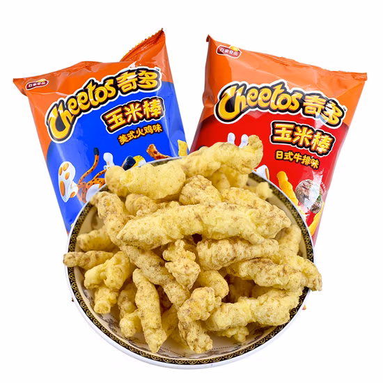 기계를 만드는 완전 자동 Kurkure Cheetos 옥수수 칩 Cheetos Niknak 스낵 식품 만들기 공장 공정 라인